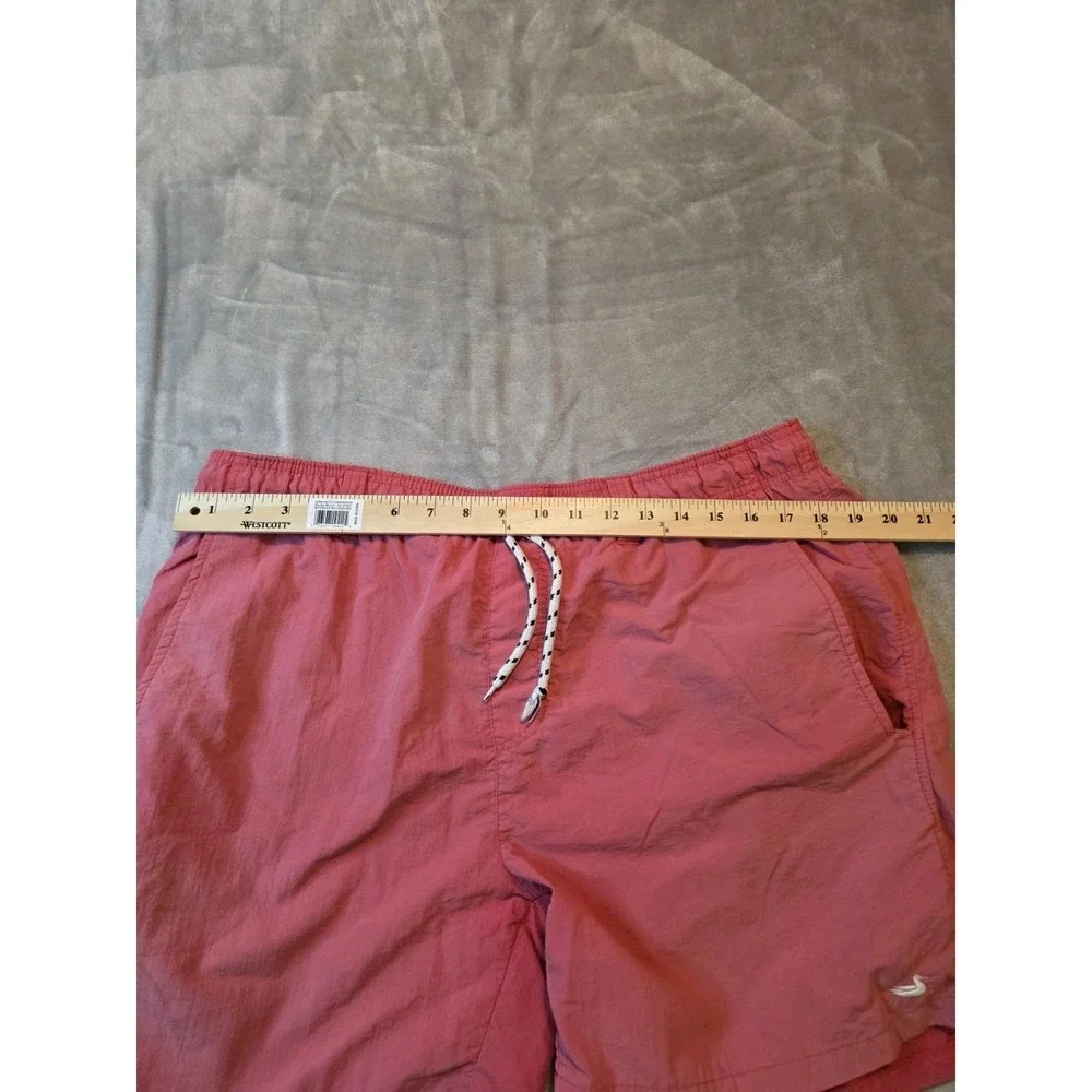 Southern Marsh Mens Swim Trunks Size S Pink Coral Mesh Liner Cut Beach